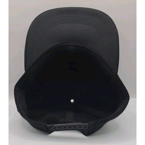 Black Snapback Embroidered 80 On Visor‎ Hat Cap - Picture 6 of 7
